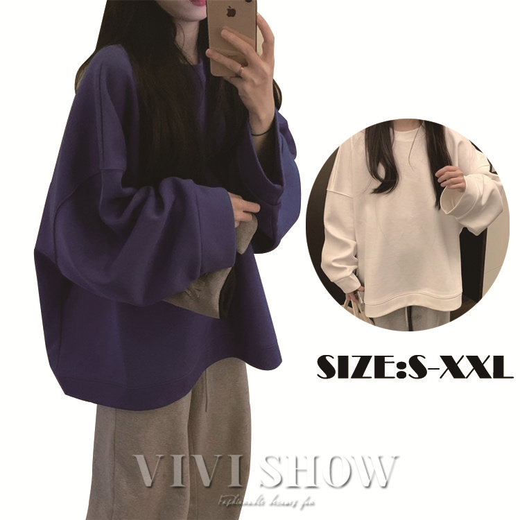 Tシャツ カットソー レディース トレーナー　秋 秋服 トップス プルオーバー 長袖 七分袖 ゆったり　オーバーサイズ レディース プルオーバー トレーナー 秋 トップス スウェット