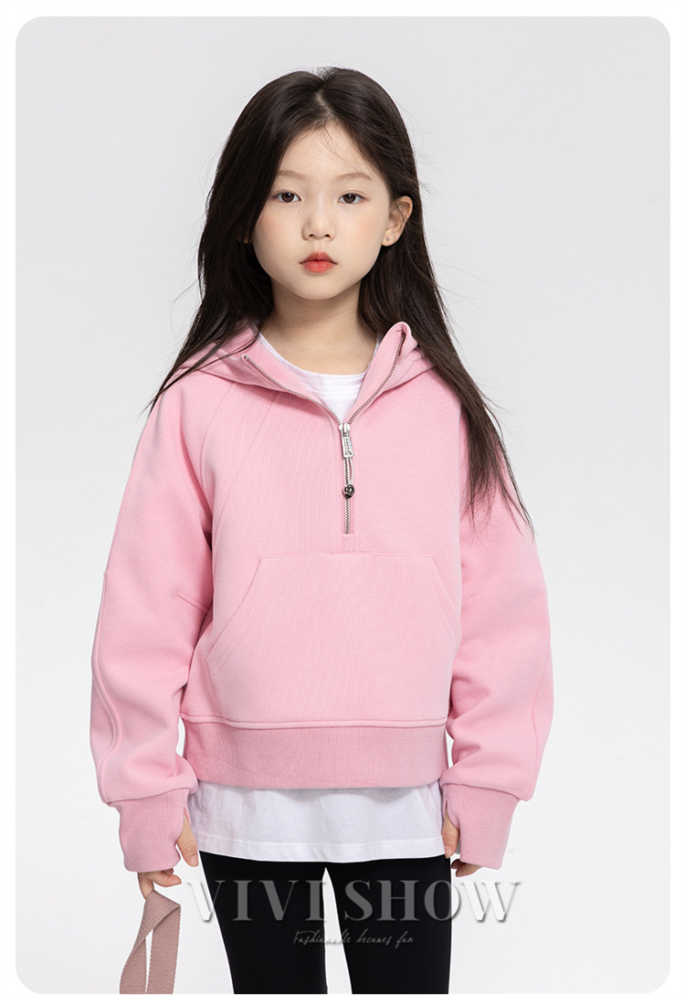 子供服 ハーフジップ スウェットキッズ 女の子 トップス