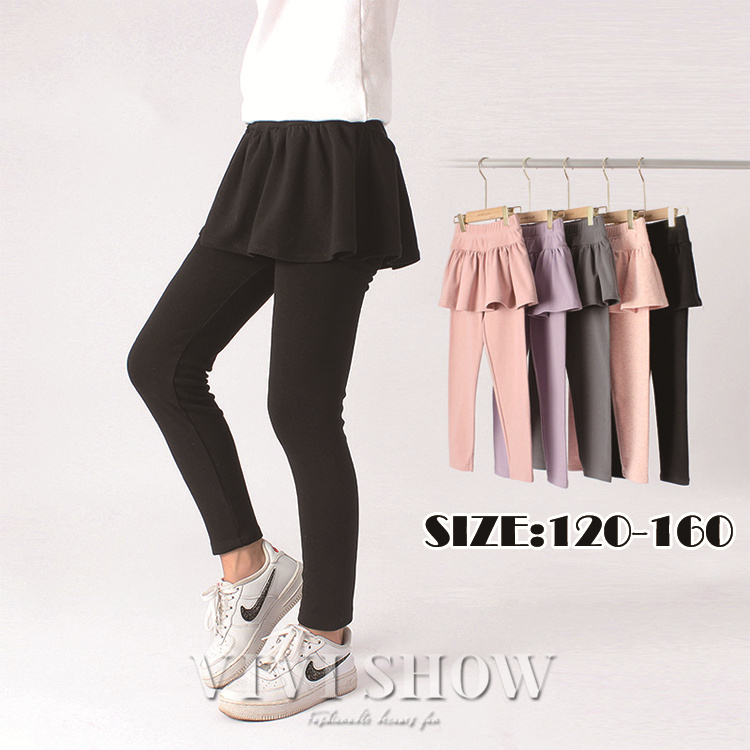 プリーツスカート付 レギンス スカッツ スカート付レギンス スパッツ レディース ボトムス パンツ レギパン フルレングス プリーツ ミニスカ 無地 スカッツ キッズ レギンス スカート フレアスカート スカート付き