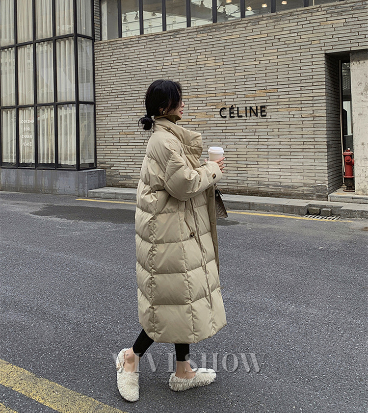 中綿ダウンコート レディース ロング丈 冬服 厚手 アウター 中綿コート 