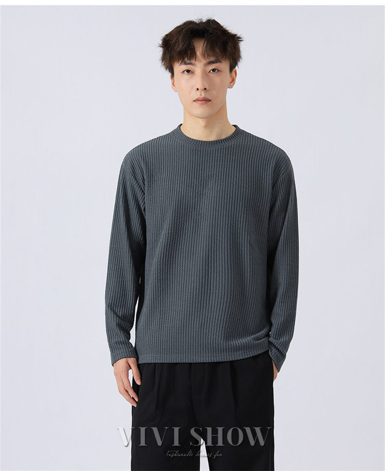 メンズ Tシャツ 長袖 ラウンドネック カットソー トップス 定番