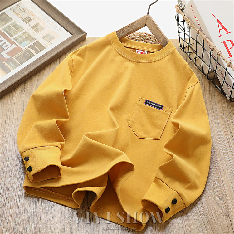 子供服 男の子 ロングTシャツ ポケット長袖Tシャツ ロンT トップス