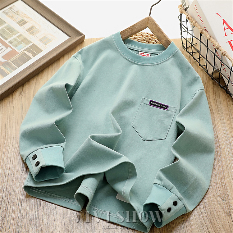子供服 男の子 ロングTシャツ ポケット長袖Tシャツ ロンT トップス