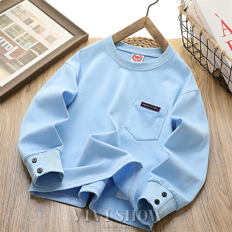 子供服 男の子 ロングTシャツ ポケット長袖Tシャツ ロンT トップス
