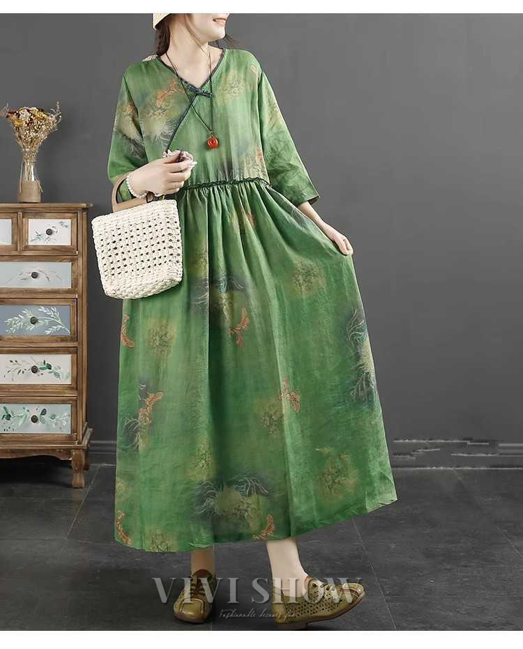 ワンピース 春夏 ワンピ ロングワンピース レディース 総柄 花柄