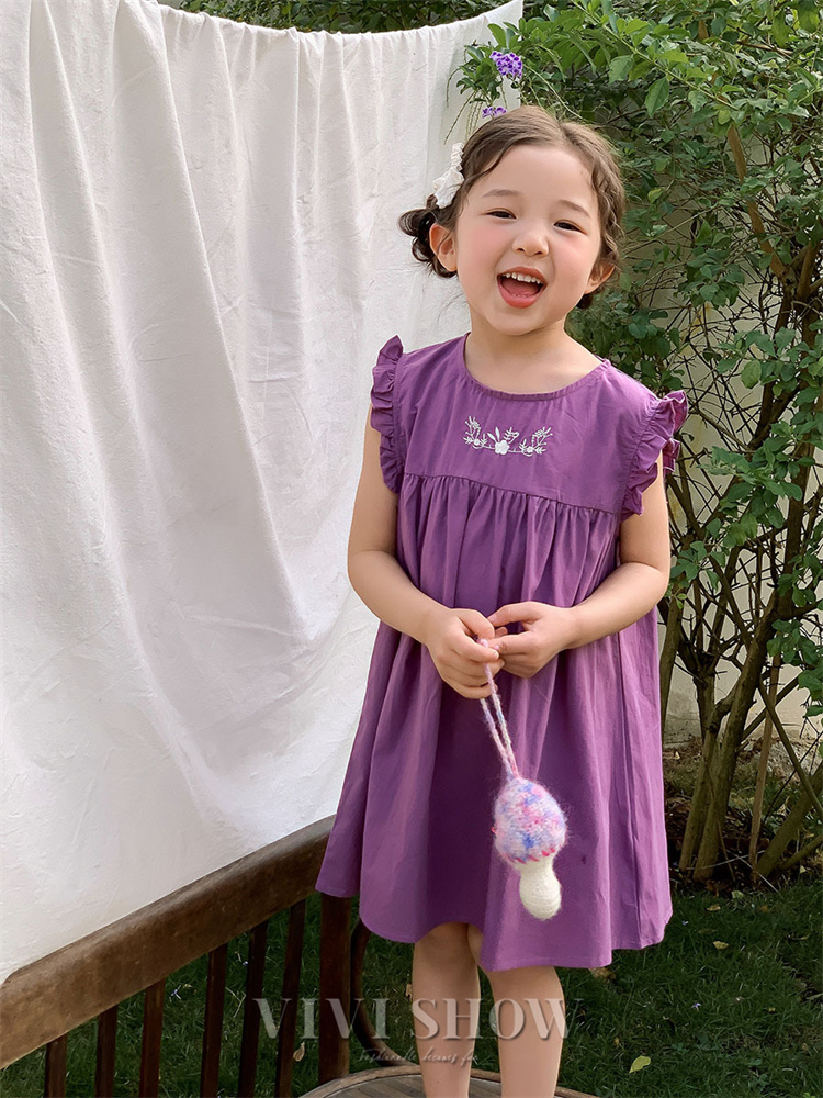 ワンピース 子供服 花柄 キッズ 女の子 こども おしゃれ 袖フリル