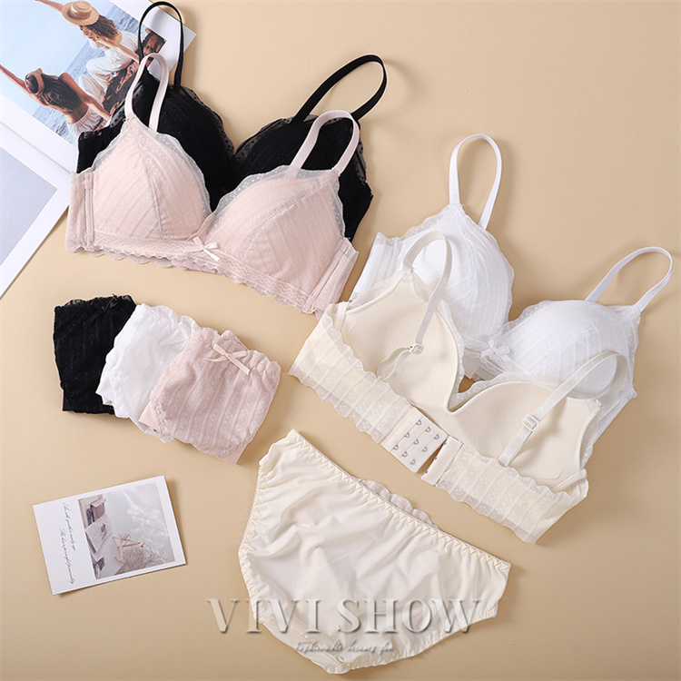 ブラショーツセット補正 谷間 ノンワイヤーブラ 美胸 美背 脇高 総