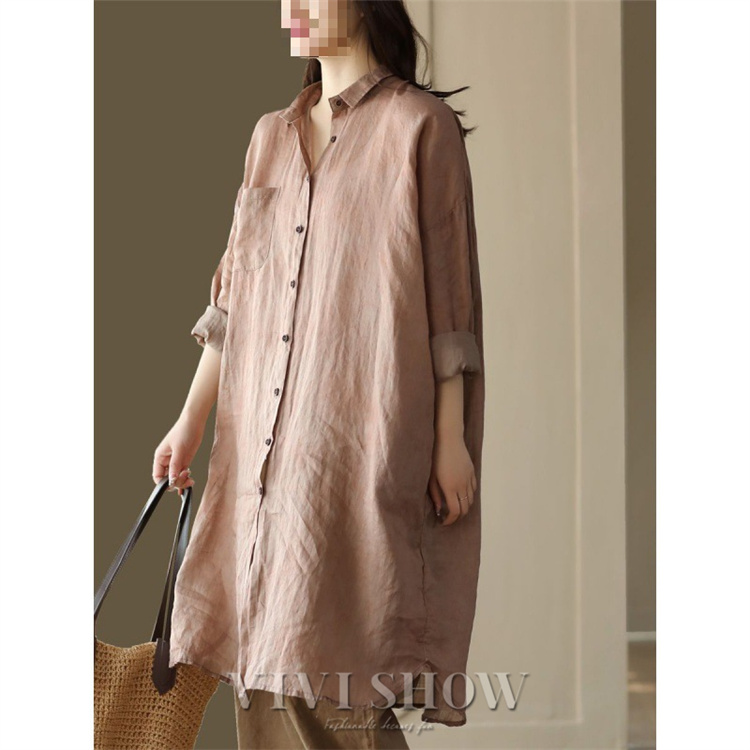 ロングシャツ ブラウス シャツ トップス シャツブラウス レディース