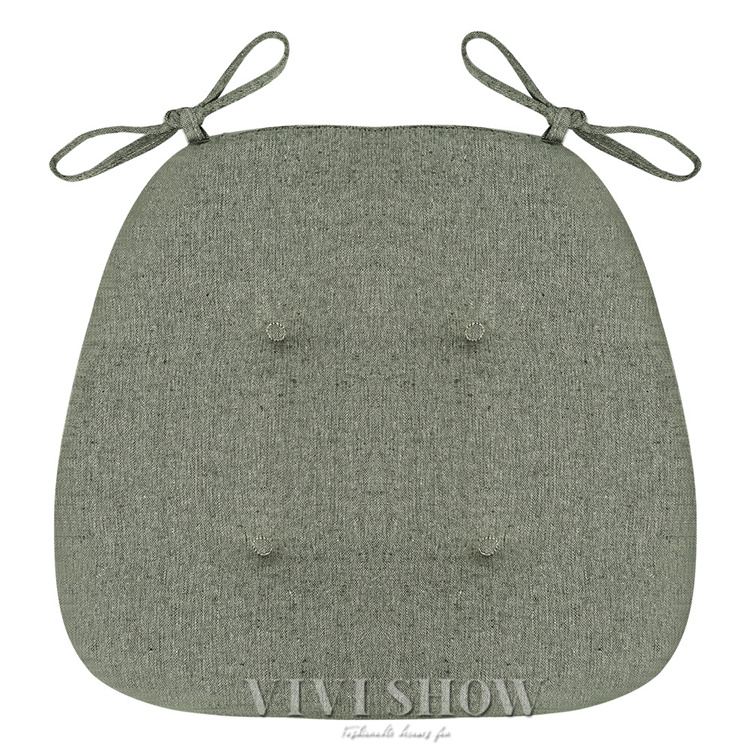 2枚セット ダイニングチェアクッション 座布団椅子用 馬蹄形クッション