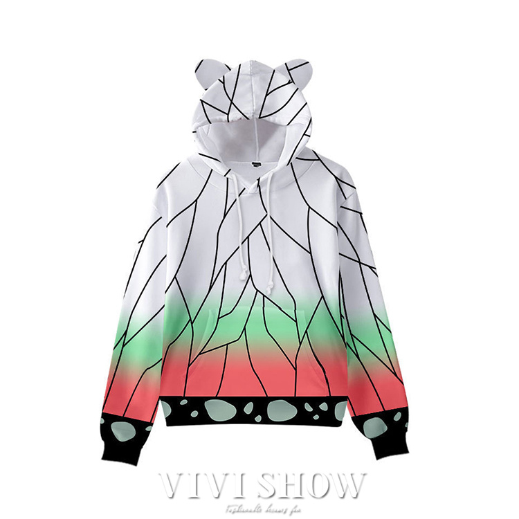 バラ売／在庫各1 】鬼滅キャラ 羽織柄 フード付き パーカー ハロウィン