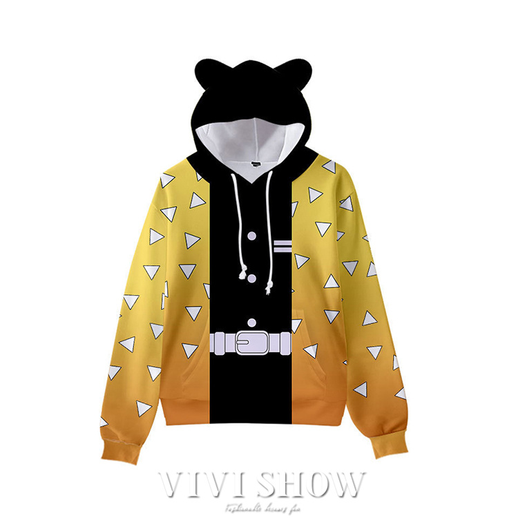 鬼滅の刃 パーカー 子供 大人長袖 アニメ 服 かわいい フード付き