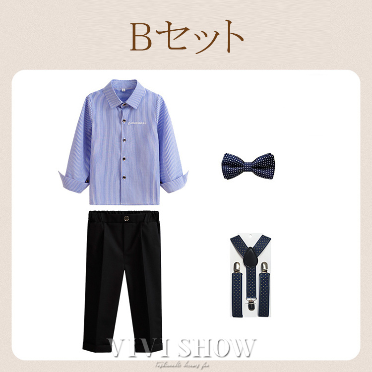 男の子 子供スーツ 長袖シャツ 半パンツ フォーマル リングボーイ