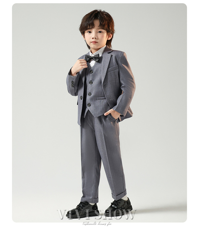 スーツ 子供 男の子 卒業式 入学式 フォーマル 長袖 ベスト 蝶ネクタイ
