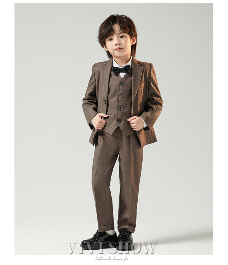 スーツ 子供 男の子 卒業式 入学式 フォーマル 長袖 ベスト 蝶ネクタイ