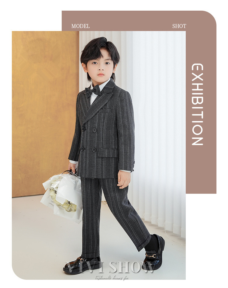 卒業式 男の子スーツ 子供スーツ フォーマルスーツ ストライプ