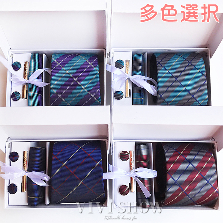 ネクタイ ポケットチーフ カフスボタン ネクタイピン ギフトBOXセット
