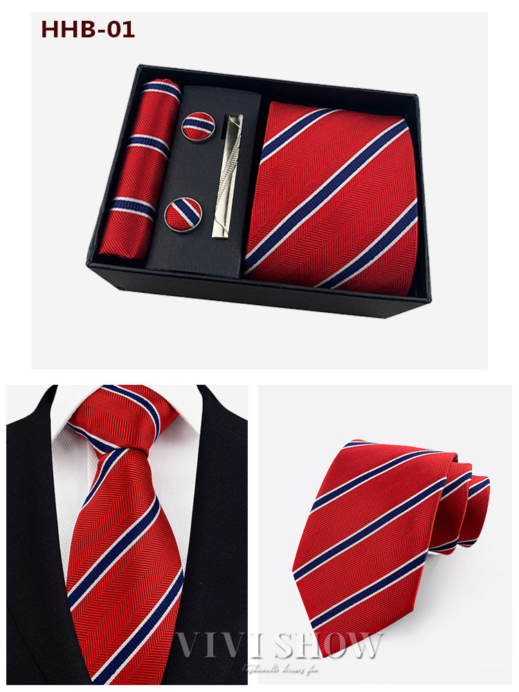 ネクタイセット ネクタイ ポケットチーフ カフスボタン タイピン