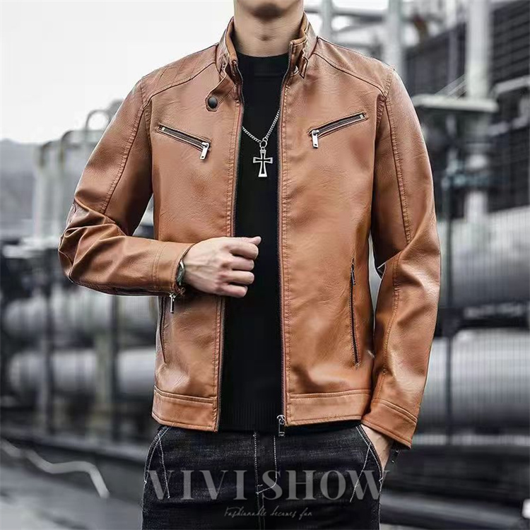 レザージャケット メンズ 革ジャケット PU 裏起毛 ライダース