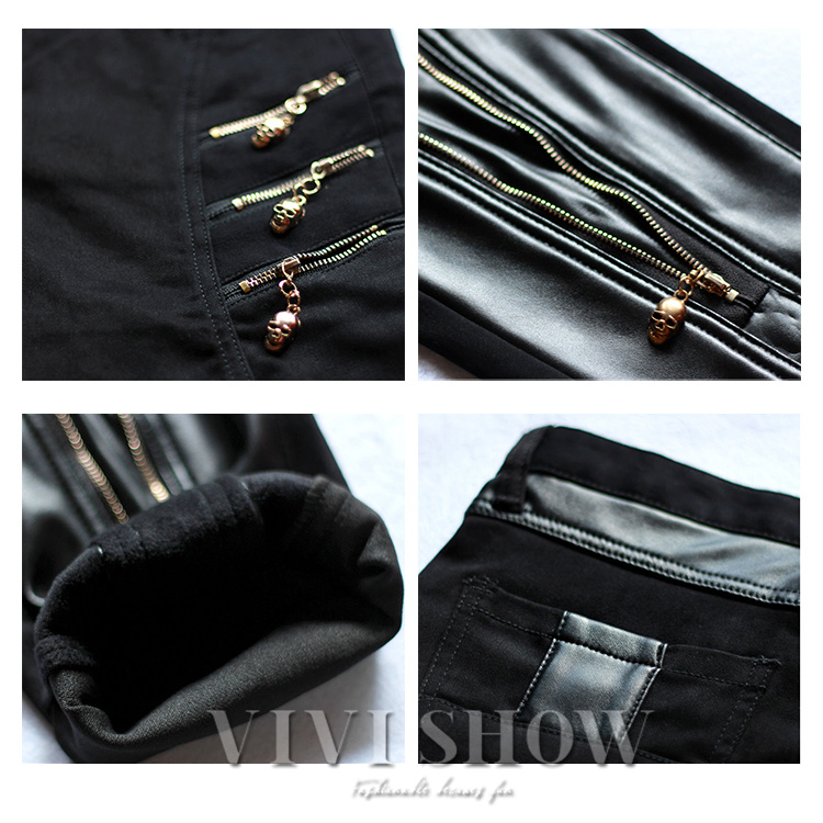 レザーパンツ メンズ 革パン ズボン PU バイクパンツ おしゃれ 細身