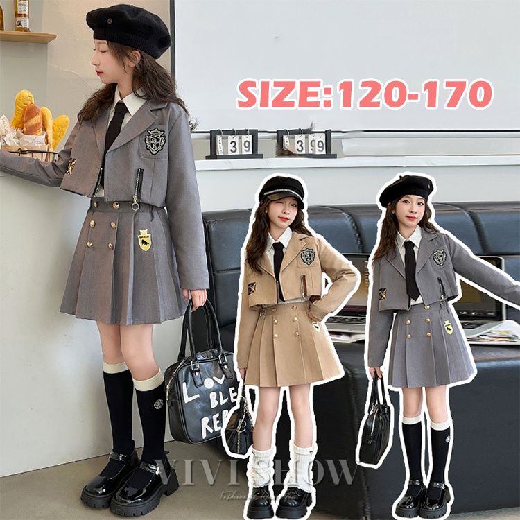 キッズスーツ セットアップ 女の子 ジャケット シャツ スカート