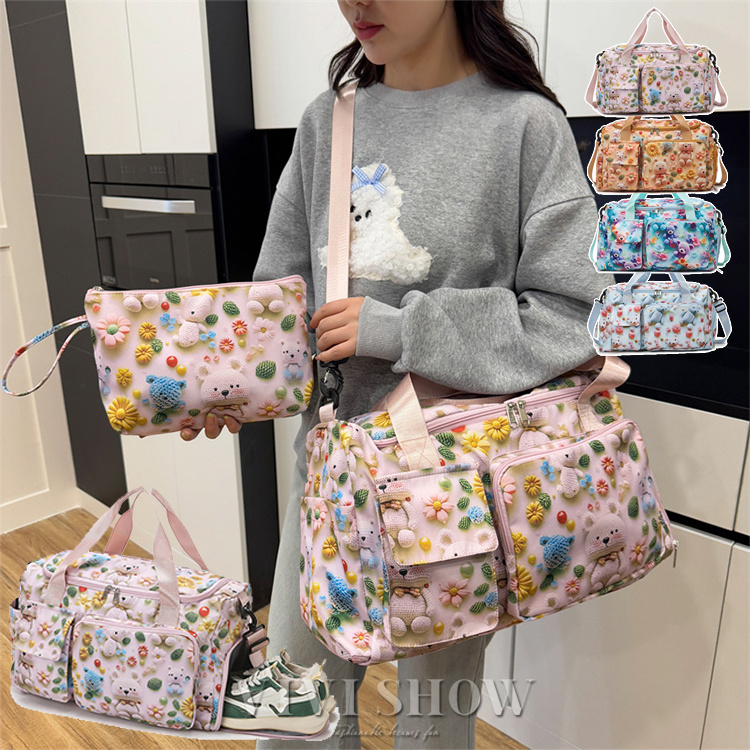 トート クマ かわいい ボストンバッグ 軽量 レディースバッグ メンズ