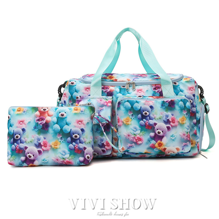 トート クマ かわいい ボストンバッグ 軽量 レディースバッグ メンズ