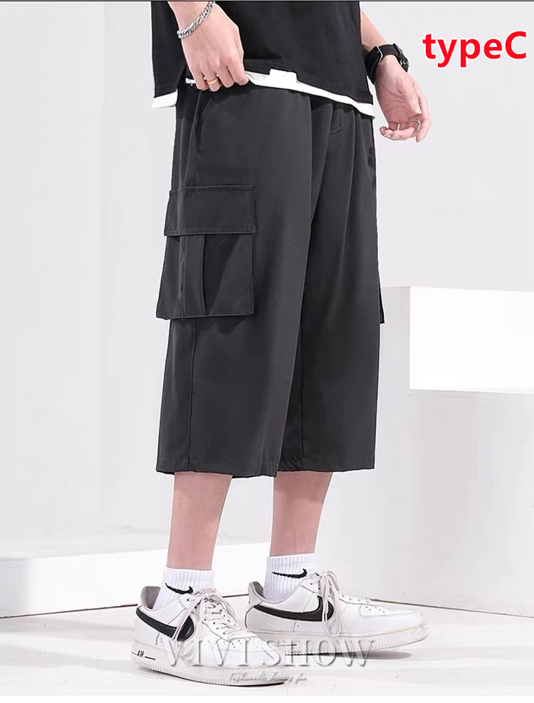 メンズ ひざ下 カーゴパンツ ハーフパンツ 膝下丈 膝丈 6分丈 スポーツ