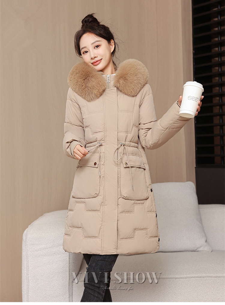 秋冬 中綿コート レディース ダウンコート ミドル丈 フード付き 中綿