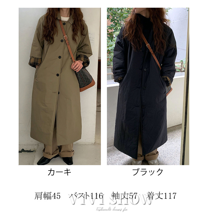 コート 薄手 ミリタリーコート 裏地中綿 レディース モッズコート 膝下