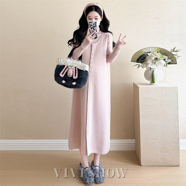 ワンピース2点セット レディース きれいめ マタニティーワンピース 秋