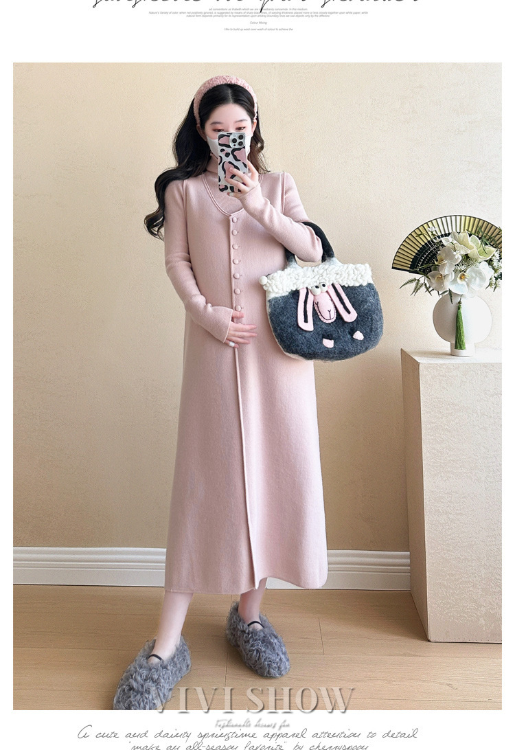 ワンピース2点セット レディース きれいめ マタニティーワンピース 秋