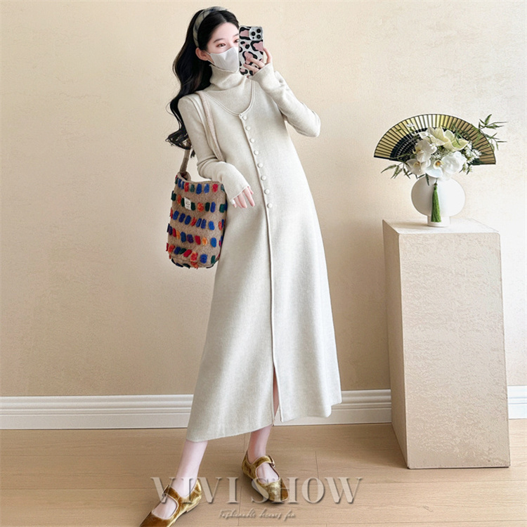 ワンピース2点セット レディース きれいめ マタニティーワンピース 秋