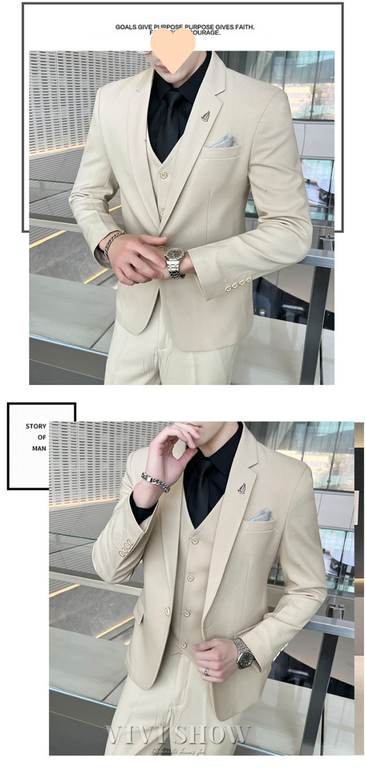 3ピーススーツ セットアップ メンズスーツ タキシードスーツ 二次会