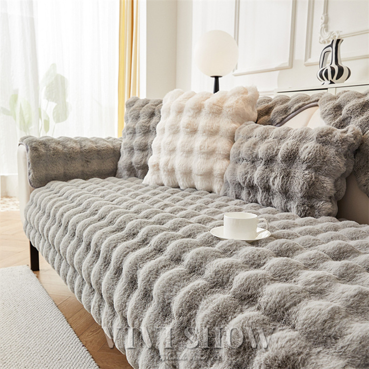 ソファーカバー かけるだけ ふわふわ 暖かい マルチカバー もこもこ