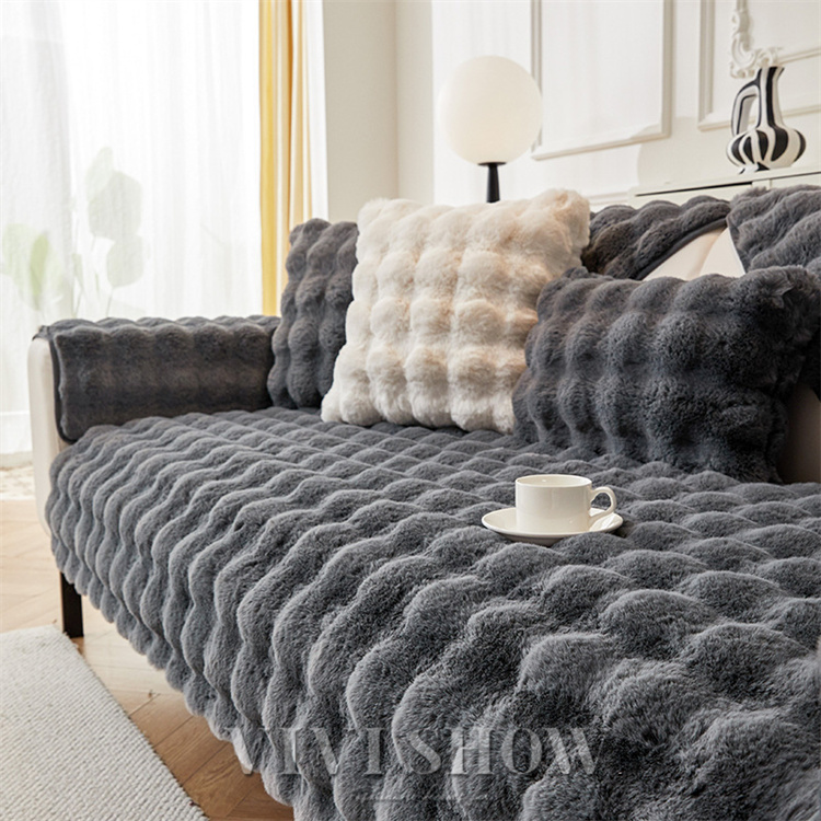 ソファーカバー かけるだけ ふわふわ 暖かい マルチカバー もこもこ