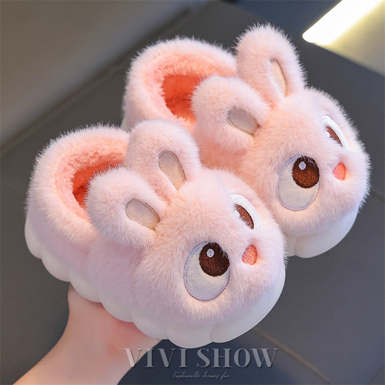 スリッパ 子供 キッズ うさぎ 滑り止め ふわふわ ルームシューズ