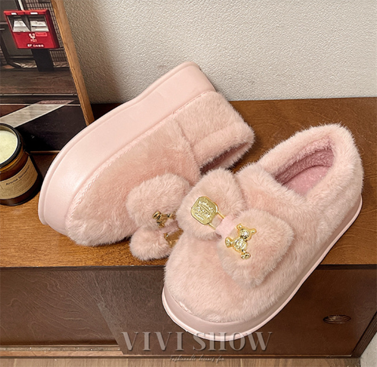 ❤️ビジューリボン❤️クッションスリッパ❤️プレゼントにも❤️モロッカン❤️49 スリッパ レディース リボン付き 可愛い 厚底スリッパ あったか 暖かい