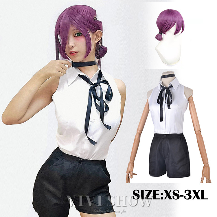 チェンソーマン Chainsaw Man 風 レゼ コスプレ衣装 ウィッグcosplay