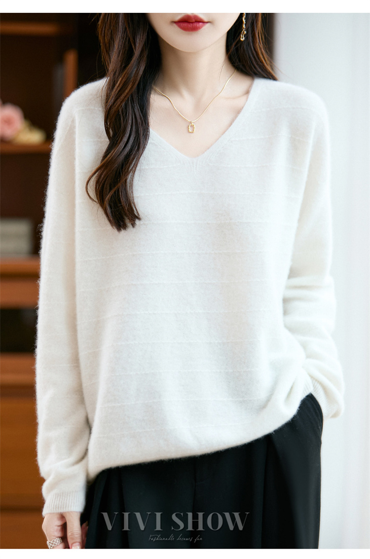 ニット セーター レディース 長袖 Vネック カジュアル 薄手 トップス