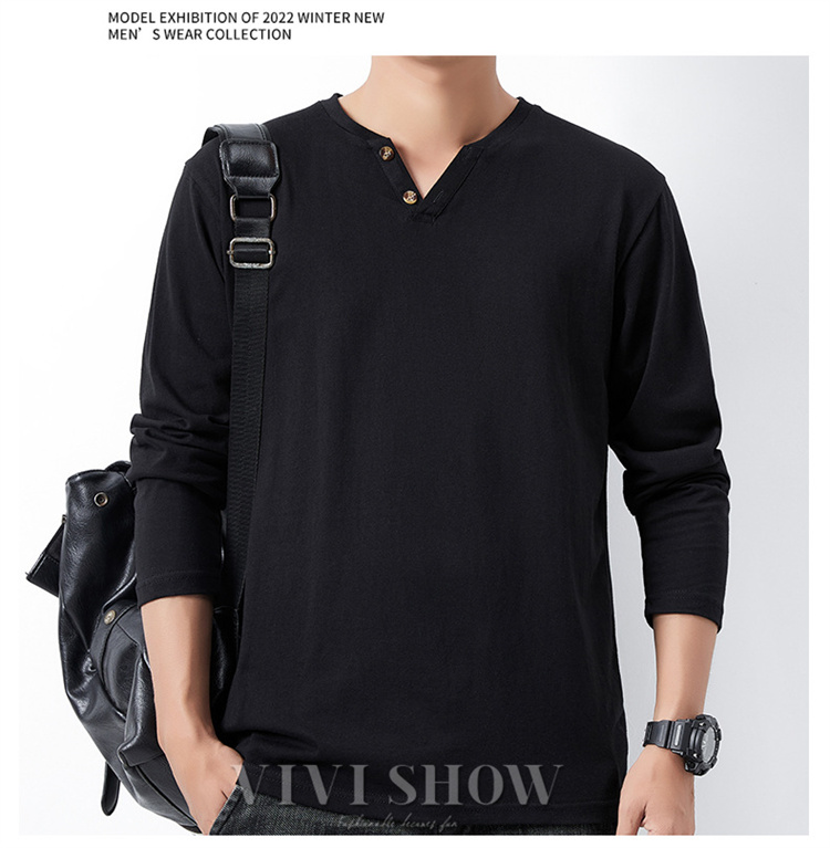 Tシャツ メンズ ロングtシャツ ロンt トップス 長袖 ヘンリーネック