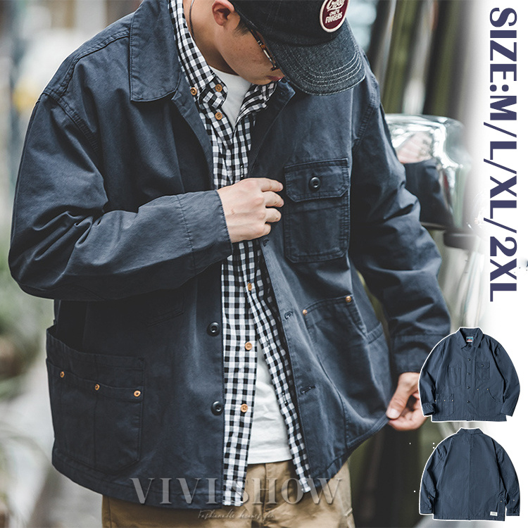 ミリタリージャケット 作業着 メンズ ワークウェア おしゃれ ミドル丈