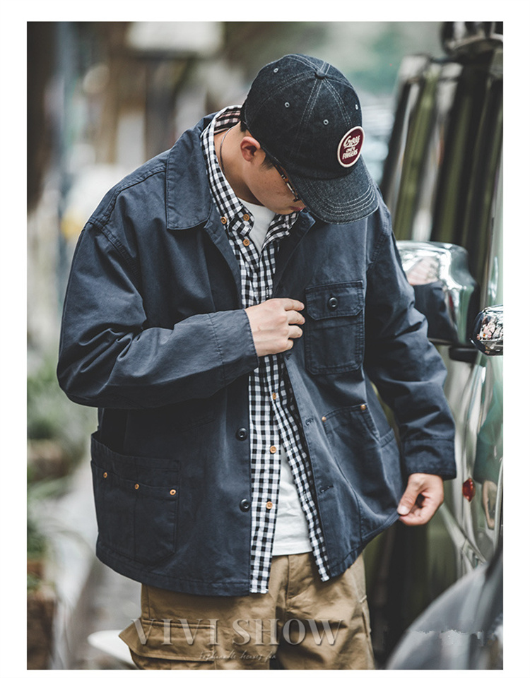 ミリタリージャケット 作業着 メンズ ワークウェア おしゃれ ミドル丈