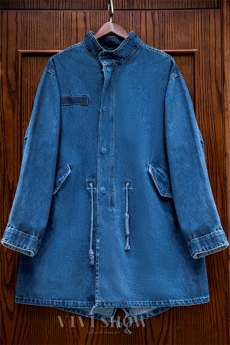 デニムコート メンズ ロングジャケット コート ロング丈 デニム