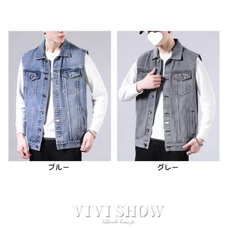 しのへい様　ウエスタン　ベスト　デニム　ビンテージ 古着 90年代 JEANS WEST ロゴパッチ デニムベスト メンズL相当