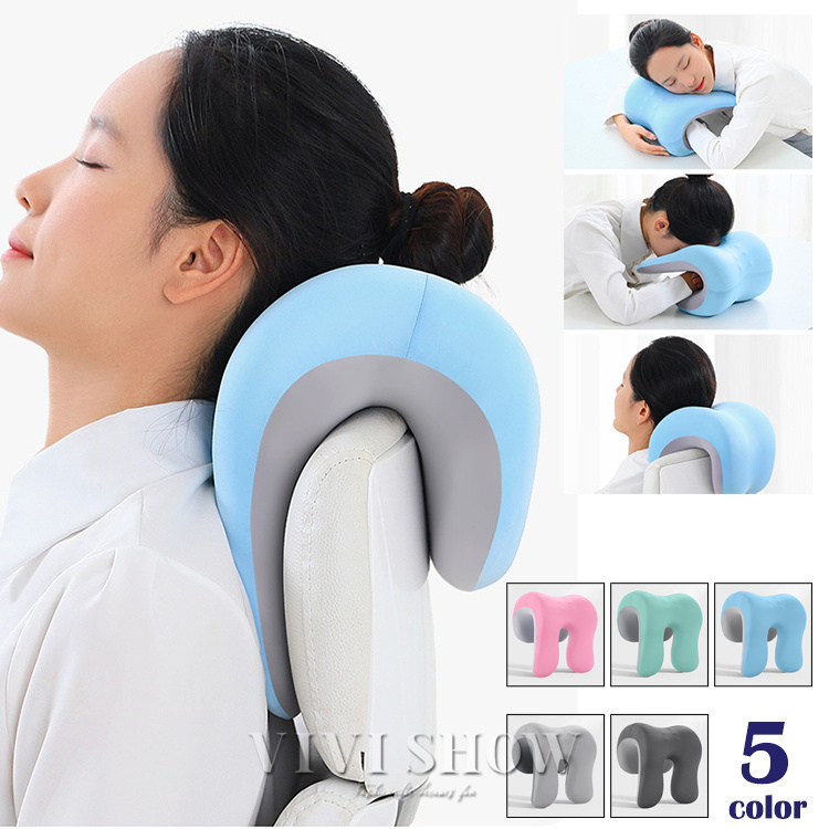 ヘッドレスト枕 首用 オフィスチェア メモリーネックサポート 多機能
