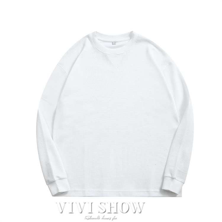 ロンT Tシャツ メンズ トップス カットソー 長袖Tシャツ ワッフル編み