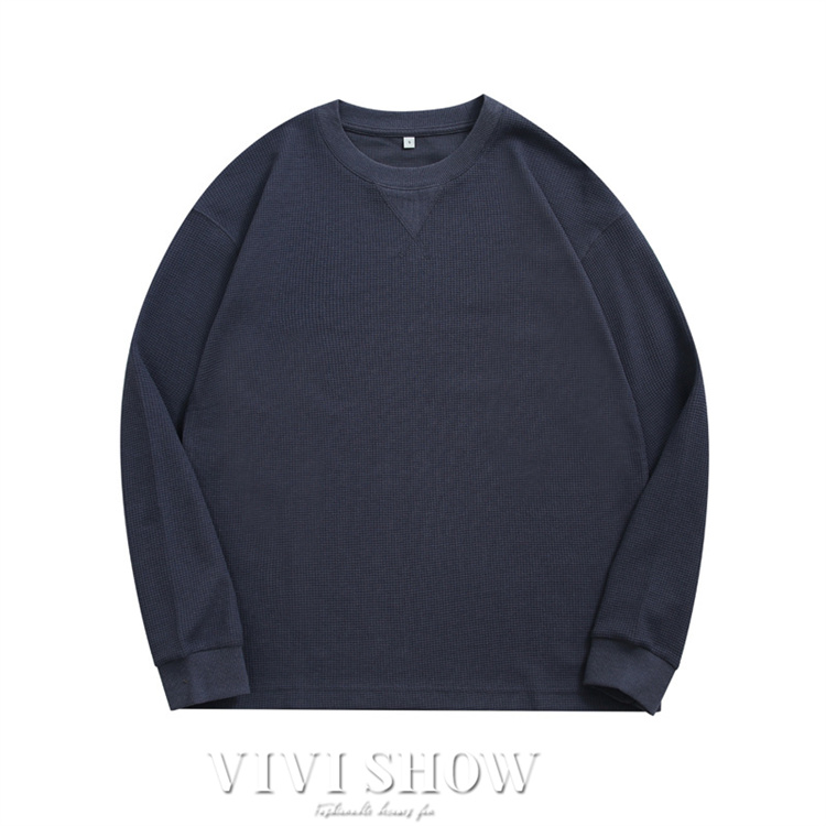 ロンT Tシャツ メンズ トップス カットソー 長袖Tシャツ ワッフル編み