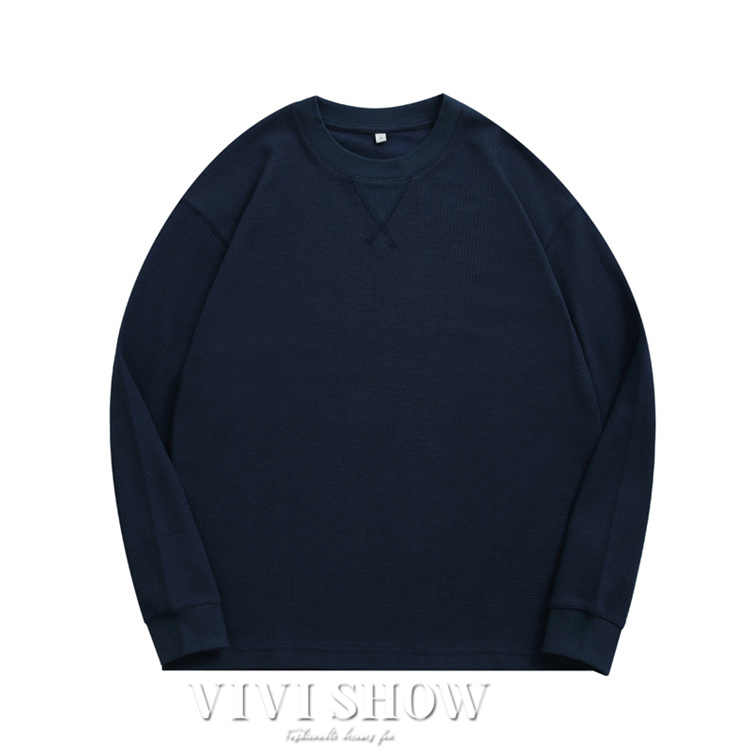 ロンT Tシャツ メンズ トップス カットソー 長袖Tシャツ ワッフル編み