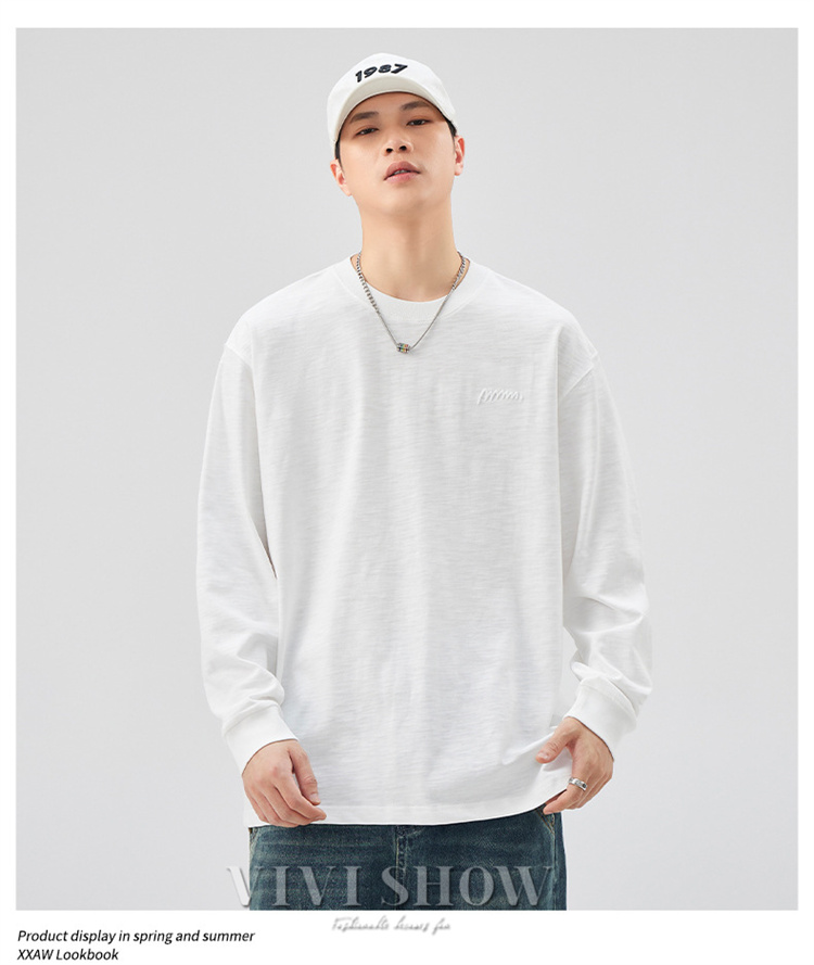 長袖tシャツ ロンt ロングtシャツ メンズ コットン ロング tシャツ 綿
