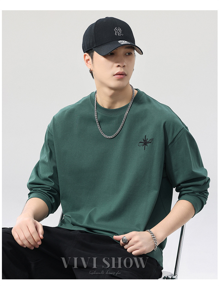メンズ トップス 長袖 tシャツ クルーネック ロンT 秋服 秋物 春
